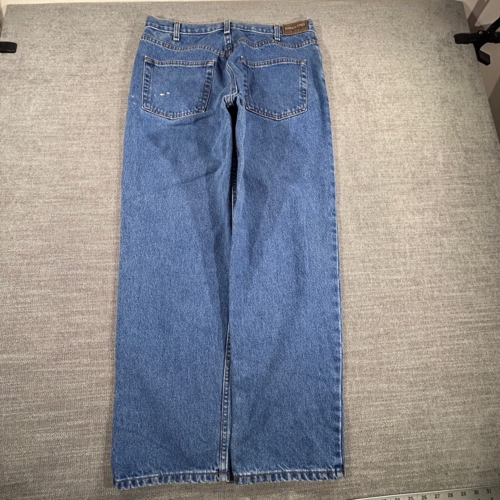 Kirkland‎ Signature Jeans Mens 34x30 Blue Good Straight Leg Medium Wash Denim